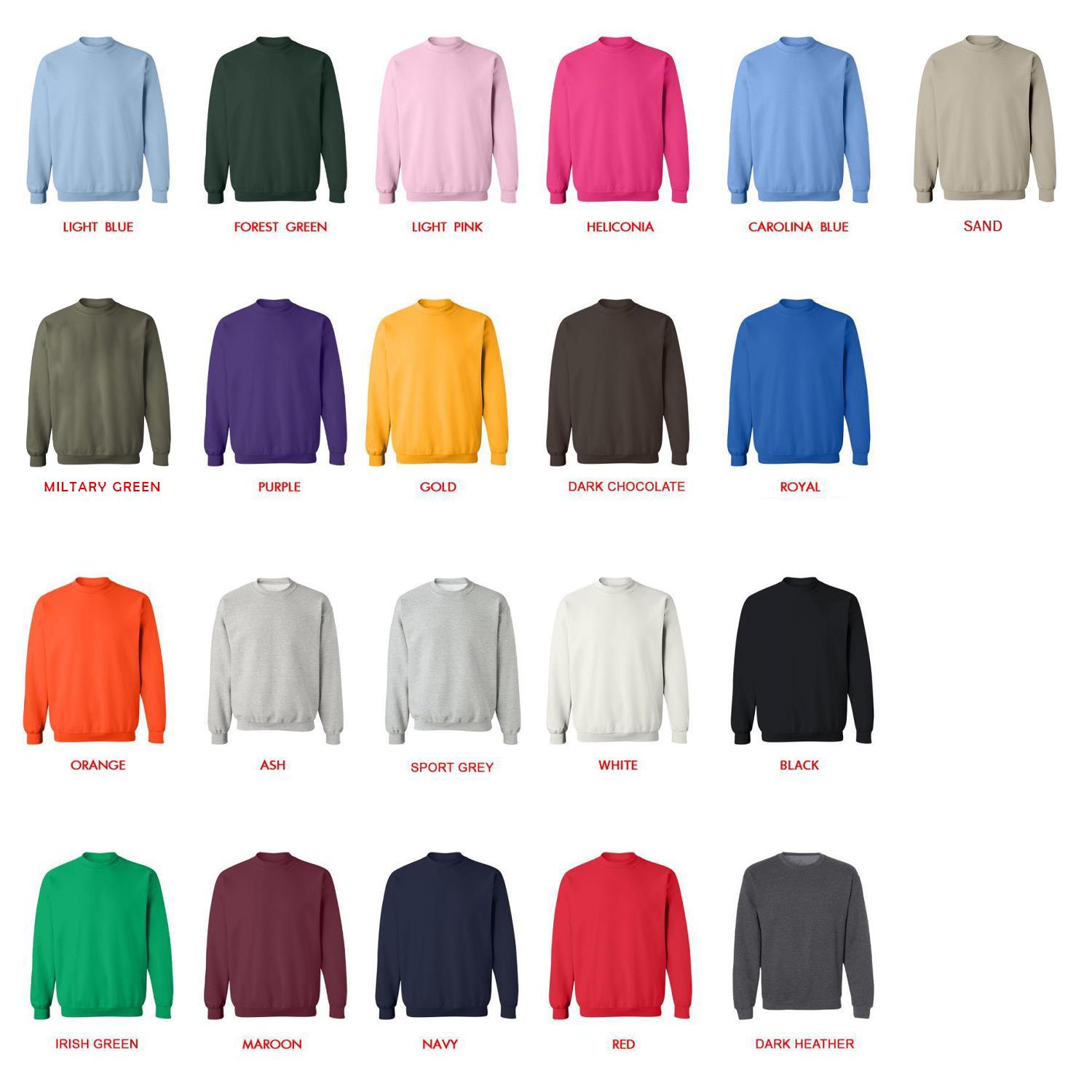 sweatshirt color chart - Toradora Merch