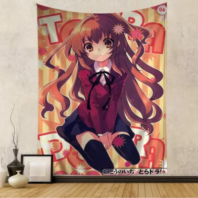 Aisaka Taiga Flower Toradora Anime Tapestry