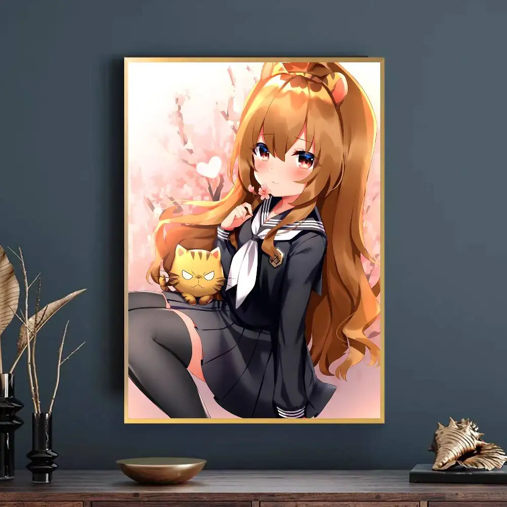 Taiga Aisaka with Cat Toradora Wall Art