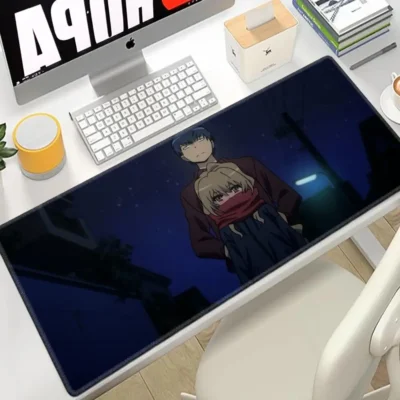 Black Anime Toradora Large Mouse Pad