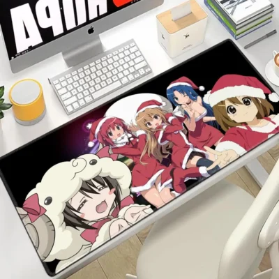 Merry Christmas Anime Toradora Large Mouse Pad