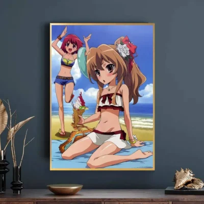 Kushieda Minori &Taiga Aisaka Summer Toradora Wall Art