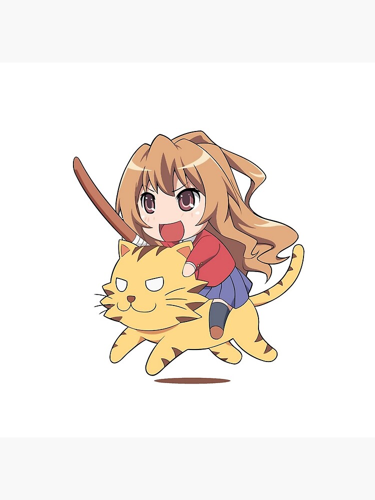Toradora Taiga Aisaka Riding Cat Throw Pillow - Image 2