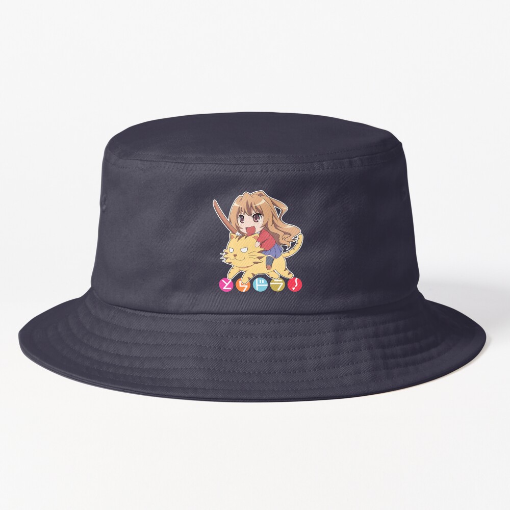 Taiga Aisaka Chibi Riding Tiger Toradora Cute Anime Design Bucket Hat