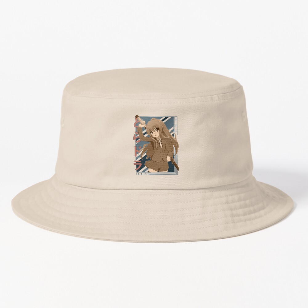 Taiga Aisaka Toradora Retro Blue Black Design Bucket Hat
