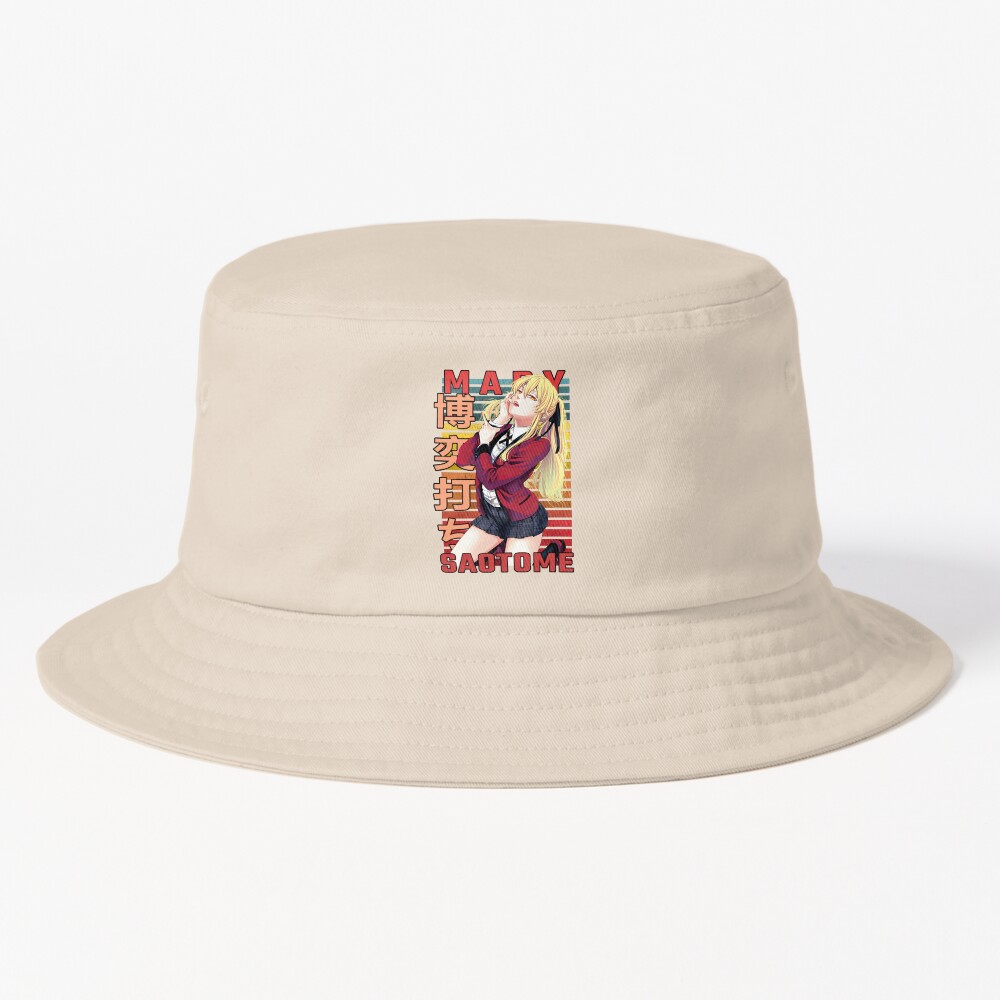 Mary Saotome Kakegurui Retro Anime Design Bucket Hat