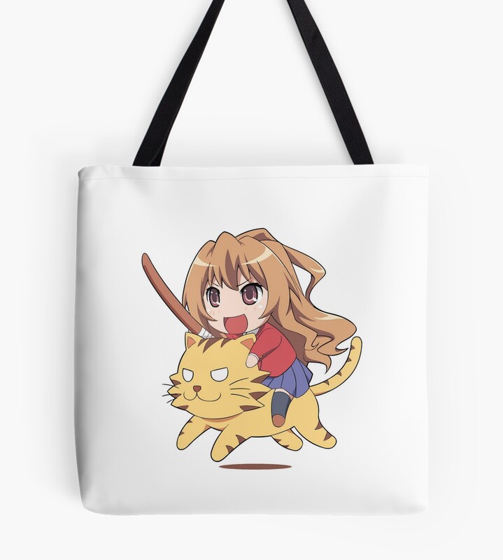 Toradora Taiga Aisaka Riding Cat Tote Bag