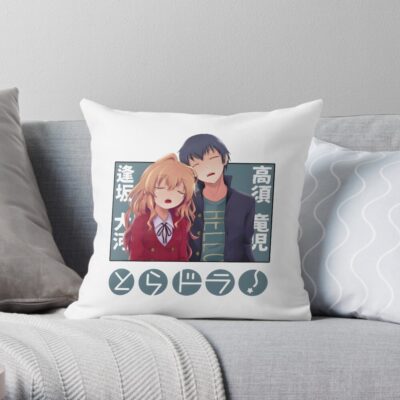 Toradora Takasu And Taiga Throw Pillow