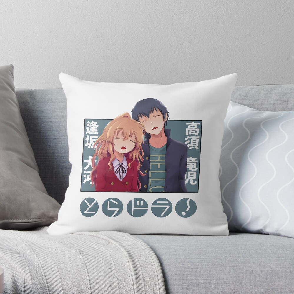 Toradora Takasu And Taiga Throw Pillow