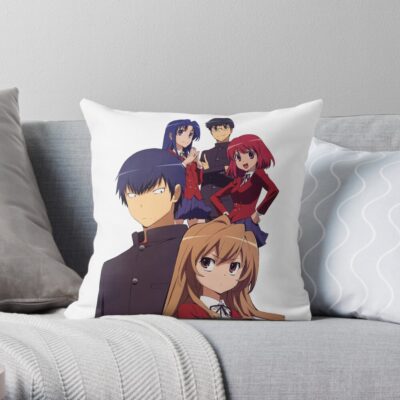Toradora Characters Throw Pillow