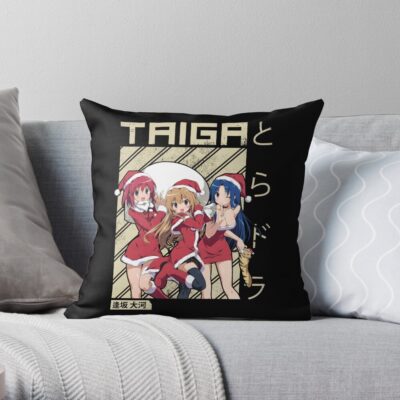 Retro Taiga Aisak Art Throw Pillow