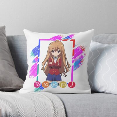 Toradora Colorful Design Throw Pillow