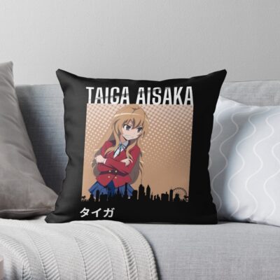Taiga Aisaka Angry Throw Pillow
