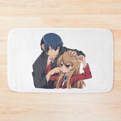 Toradora Taiga Aisaka And Abji Takasu Bath Mat