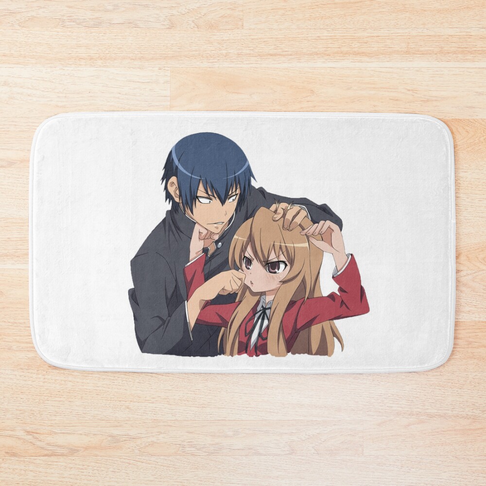 Toradora Taiga Aisaka And Abji Takasu Bath Mat