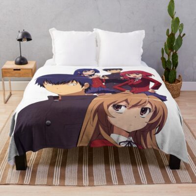 Toradora Characters Throw Blanket