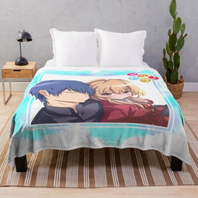 Toradora Cute Couple Throw Blanket