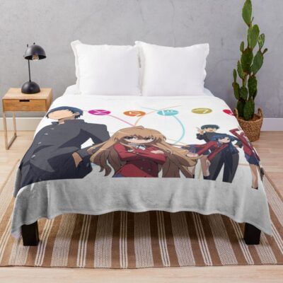 Toradora Angry Mood Throw Blanket