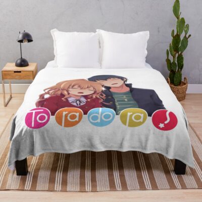 Sleeping Couple Toradora Throw Blanket