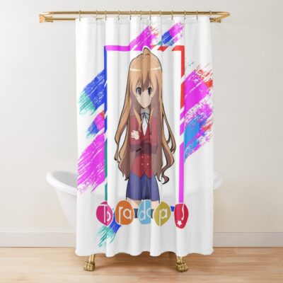 Toradora Colorful Design Shower Curtain
