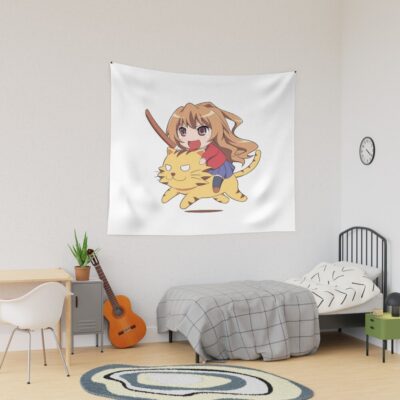 Toradora Taiga Aisaka Riding Cat Tapestry