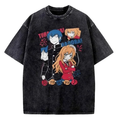 Toradora Timeless Illustration Mineral Wash T Shirt